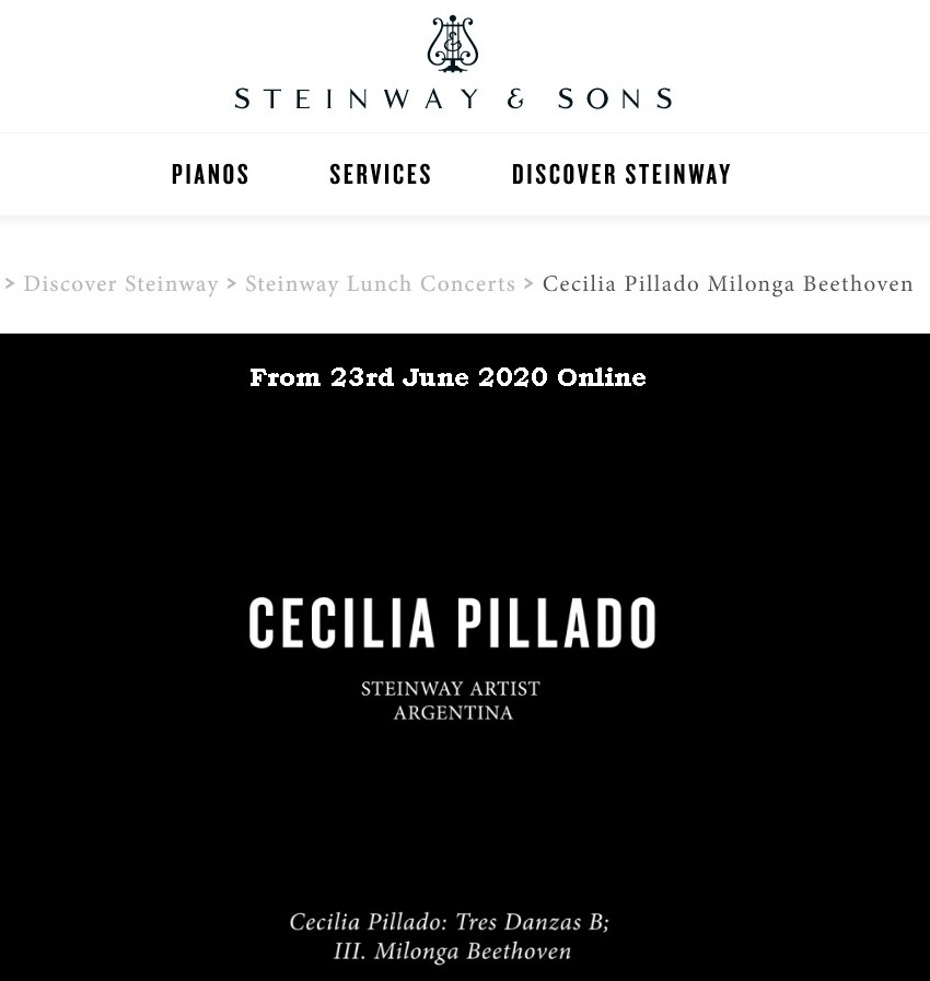 Cecilia Pillado Steinway Lunch Concert 2020